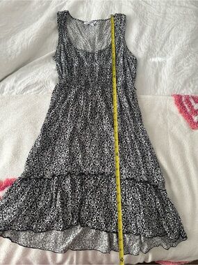 Speechless Black & White Floral Tiered Sundress